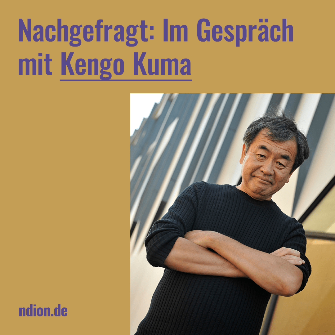 Architect of the Year 2020 Kengo Kuma im Interview