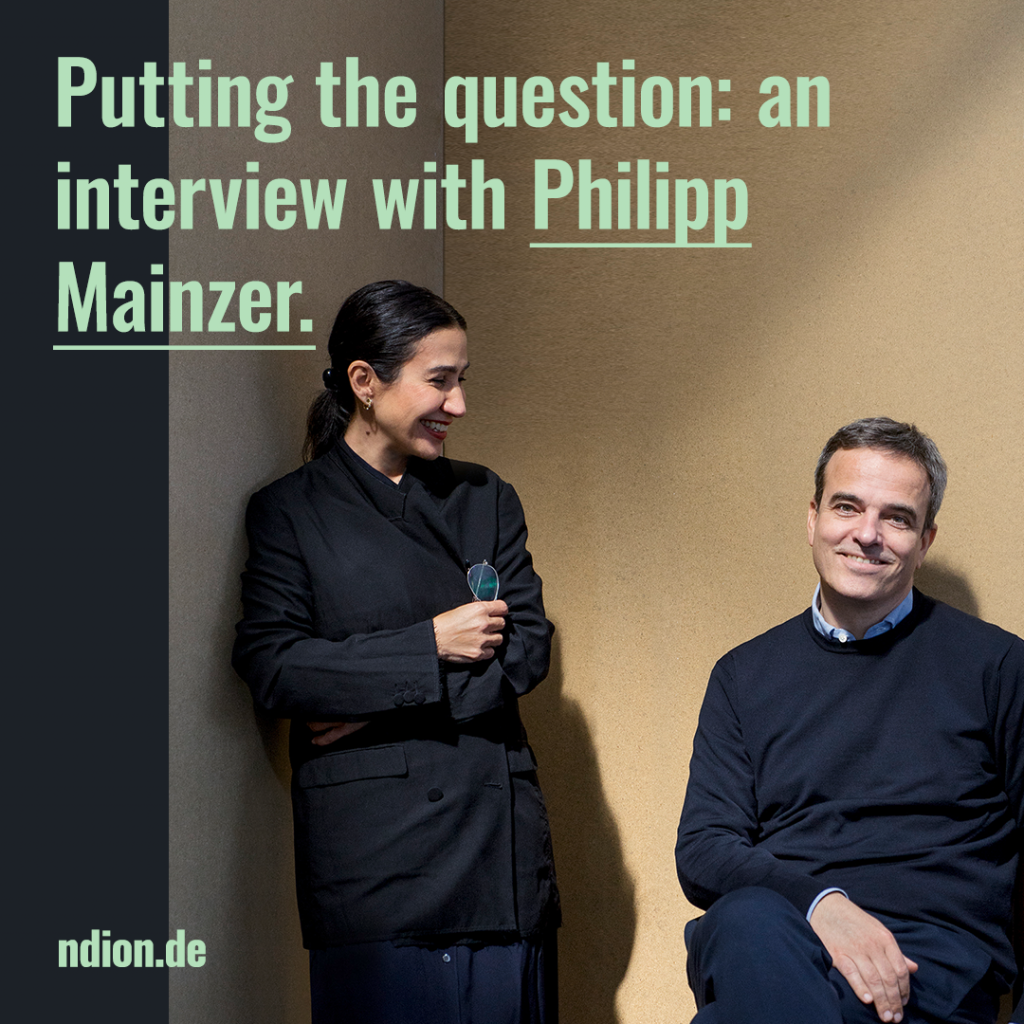 Putting the question: an interview with Philipp Mainzer