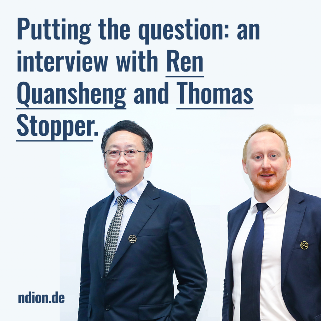 Putting the question with Thomas Stopper and Ren Quansheng about AXOR