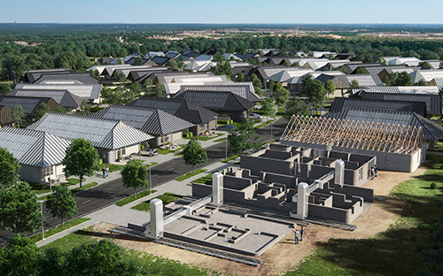 Probably the largest 3D-printed residential area to date is currently being built in Texas.